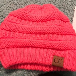 CC pink beanie! Only been worn once!